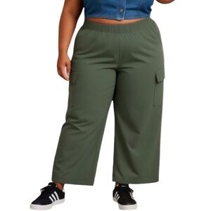 Stylus Cargo Wide Leg Oregano XXL Olive Pants Quick Dry Stretch 4 way stretch